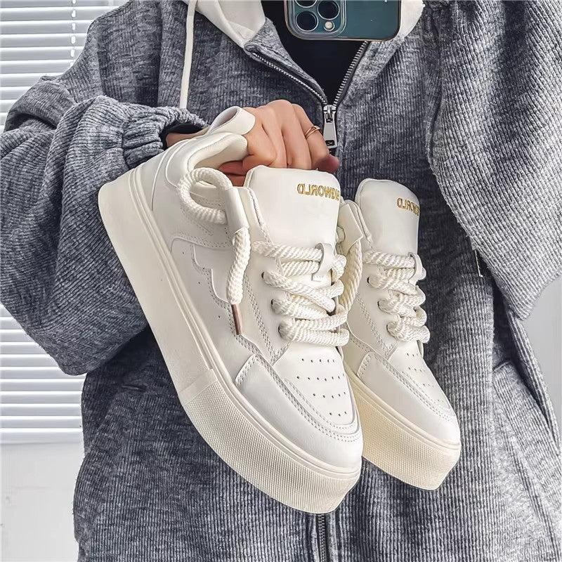 Damen trendige Plateau-Sneakers mit innovativem Design und rutschfester Sohle EB