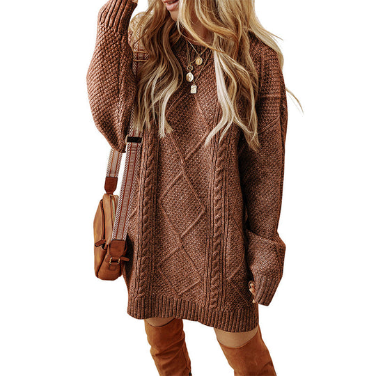 EB | Übergröße Gestricktes Sweatkleid für Damen