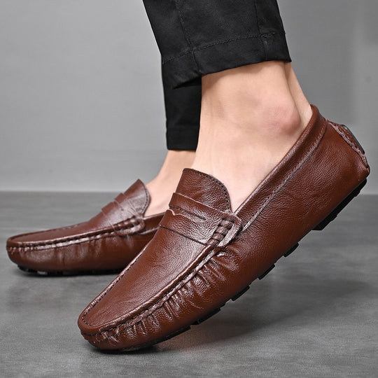 Damen Mokassins aus hochwertigem Leder mit flexiblem Sohlenprofil EB