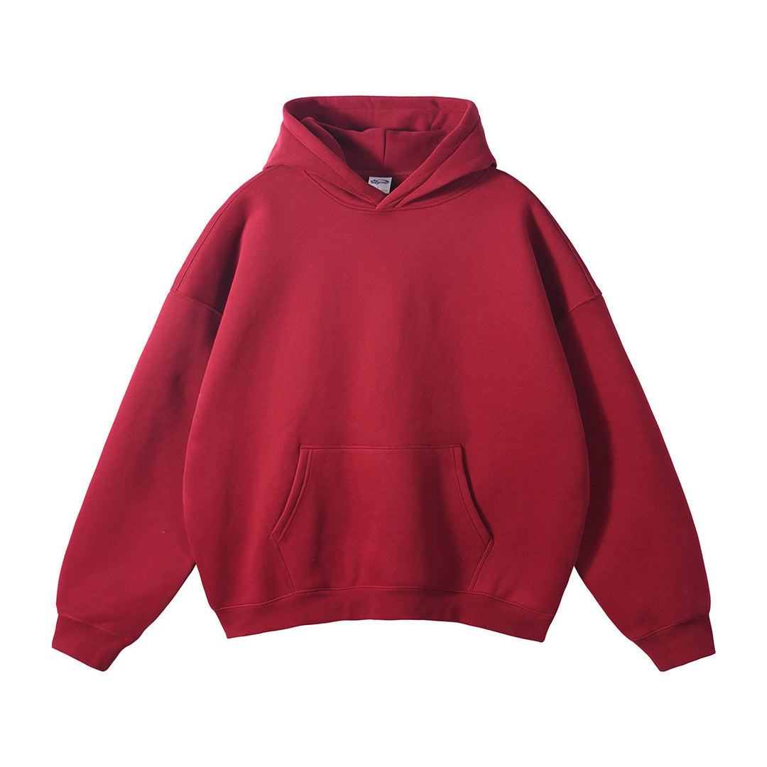 Unisex nan oversized Kapuzenpullover mit Kängurutasche und gerippten Bündchen EB