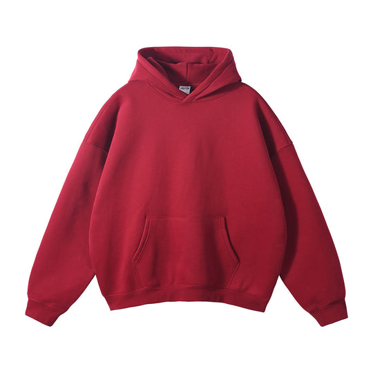 Unisex weit geschnittener Kapuzenpullover aus Bio-Baumwolle mit Kängurutasche EB