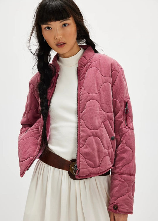 Damen gesteppte Bomberjacke EB