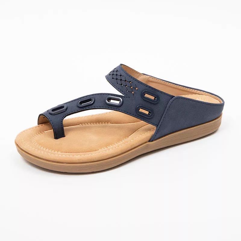 Damen komfortable Zehensandalen mit anatomischer Fußbettgestaltung EB
