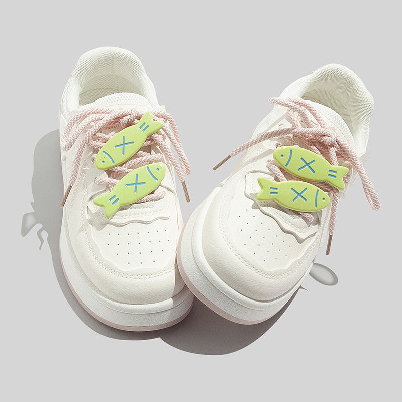Damen Plattform Sneakers mit innovativem Design und verspielten Schnürdetails EB