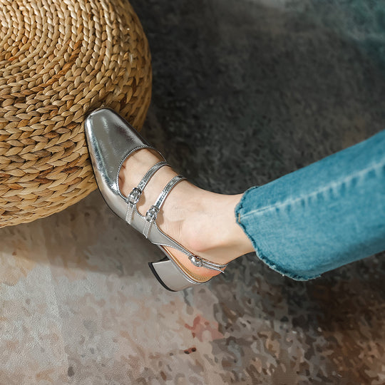 Damen elegante Slingback-Pumps EB