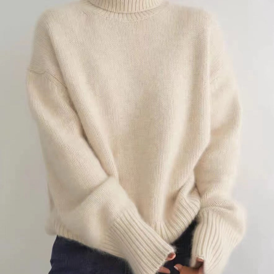 Damen Casual Rollkragenpullover EB