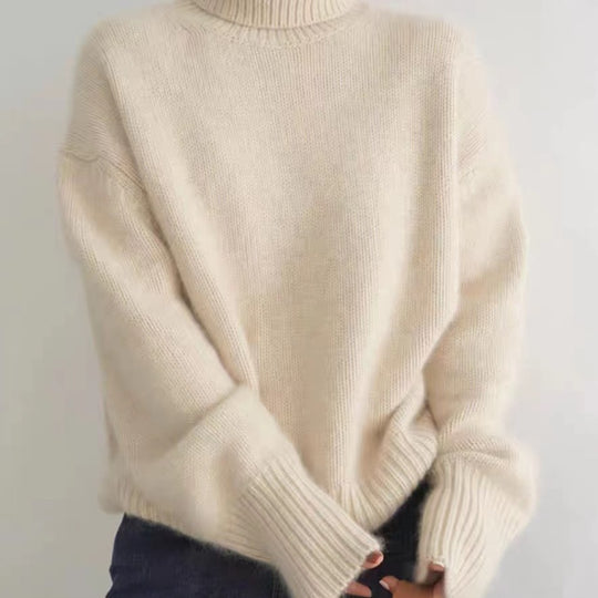 Damen Casual Rollkragenpullover EB