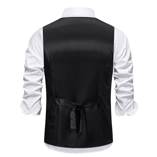 Herren elegante Anzugweste mit feinen Details und praktischen Taschen EB