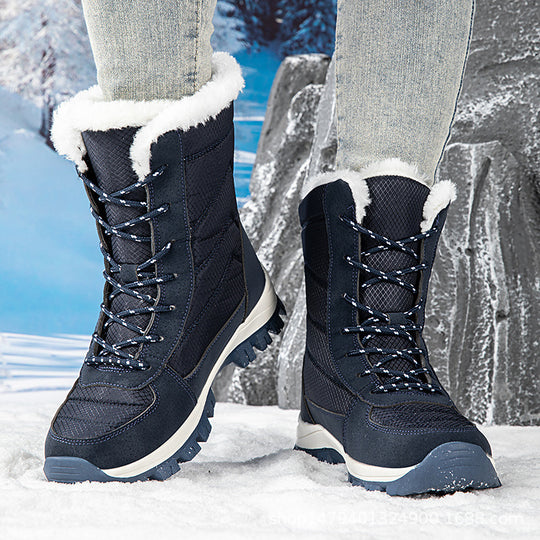Damen wasserdichte Winterstiefel mit isolierendem Futter und rutschfester Sohle EB