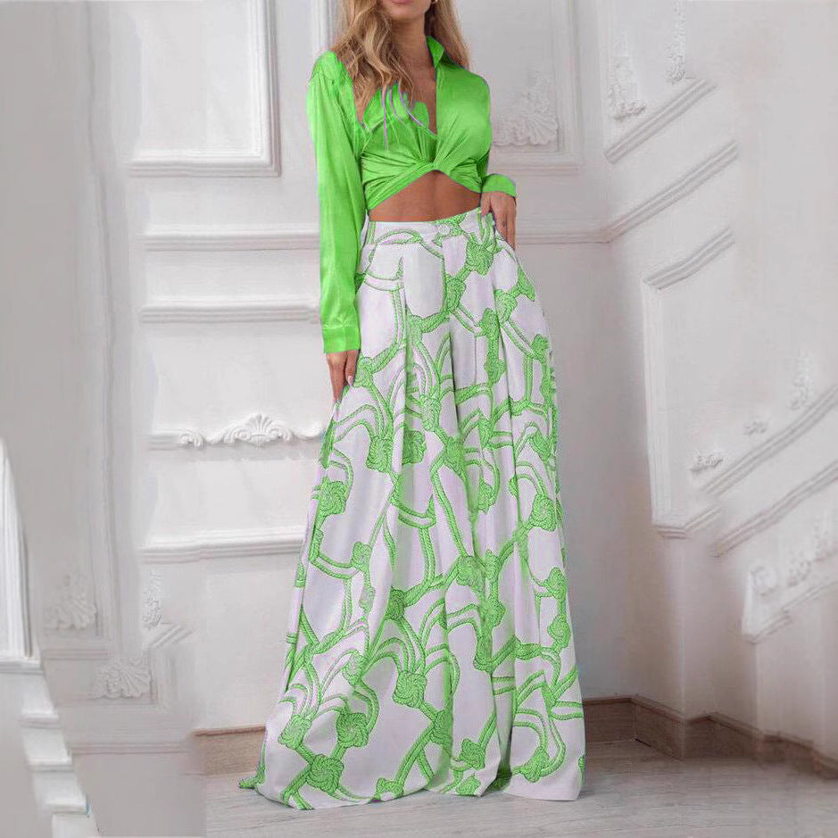 Damen Langes, ärmelloses Kleid mit elegantem Crop-Top und Rock EB