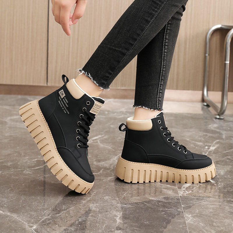 Damen Trendige High-Top Sneakers mit rutschfester Sohle und komfortabeler Dämpfung EB