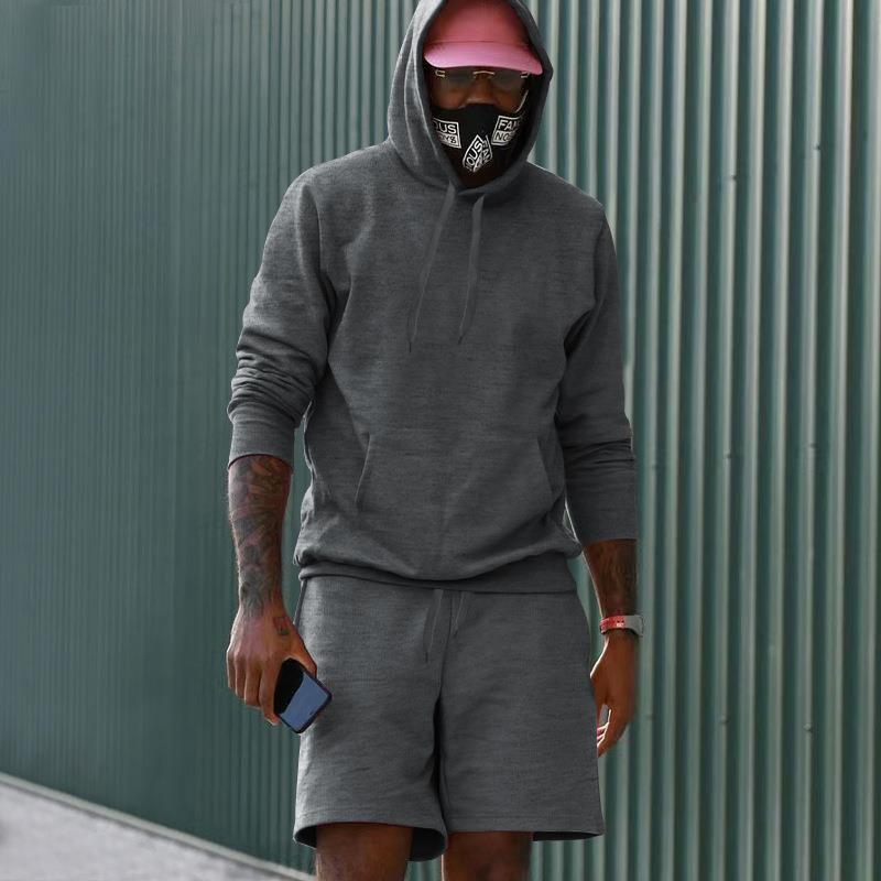 EB Herren Hoodie-Shorts-Set mit Kängurutasche