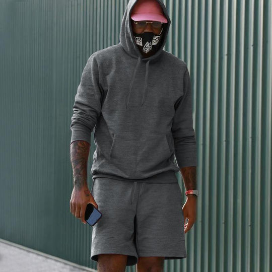 EB Herren Hoodie-Shorts-Set mit Kängurutasche
