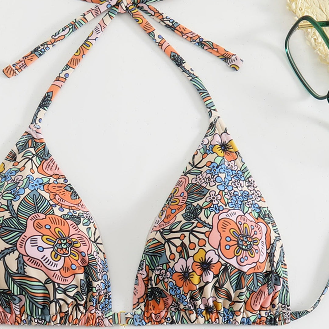 Damen Floral Design Bikini EB