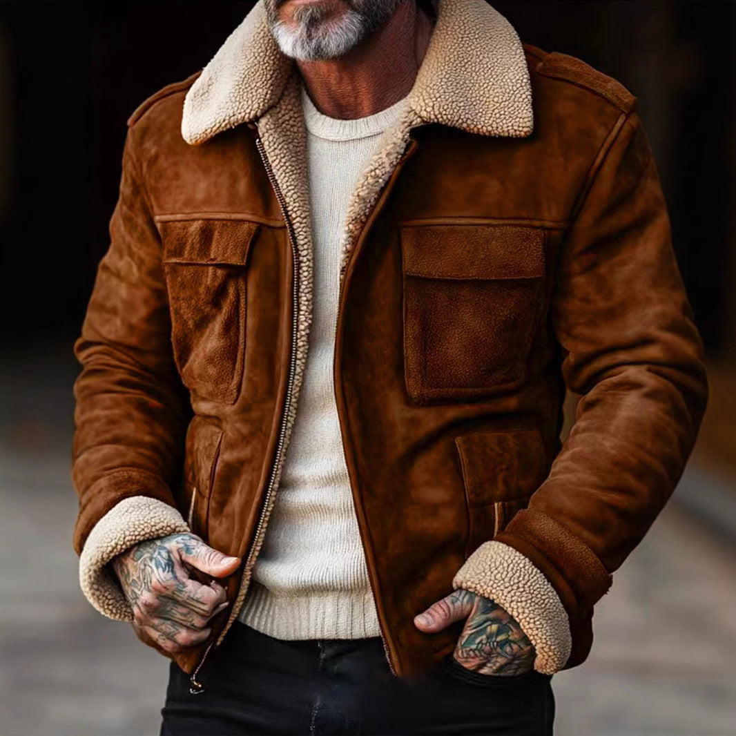 Herren Luxus Lammfell jacke EB