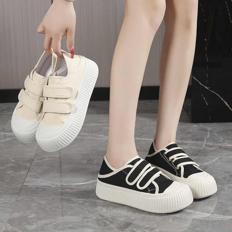 Damen Modische Sneaker mit verstellbarem Klettverschluss und dämpfender Sohle EB