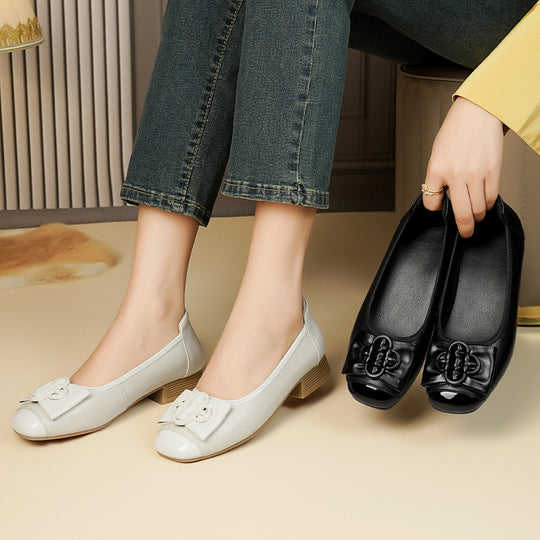 Damen Ballerinas mit schickem Schleifenakzent und elegantem Fußbett EB