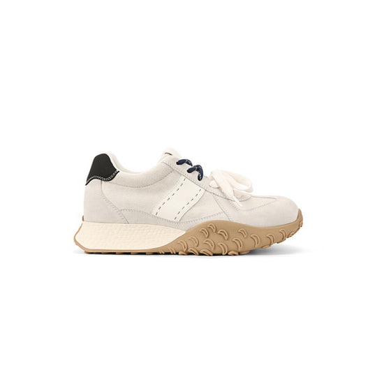 Damen Sportliche Sneakers mit hochwertigem Wildleder und dämpfender Sohle EB