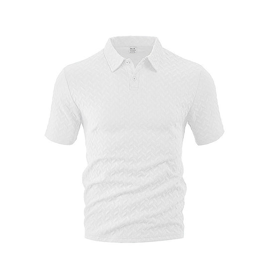 Herren elegantes Sport-Set mit strukturierter Oberfläche und bequemem Kurzarm-Polo EB