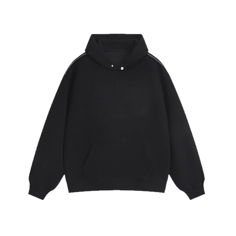 Damen Kapuzenpullover mit praktischen Druckknöpfen und Kängurutasche EB