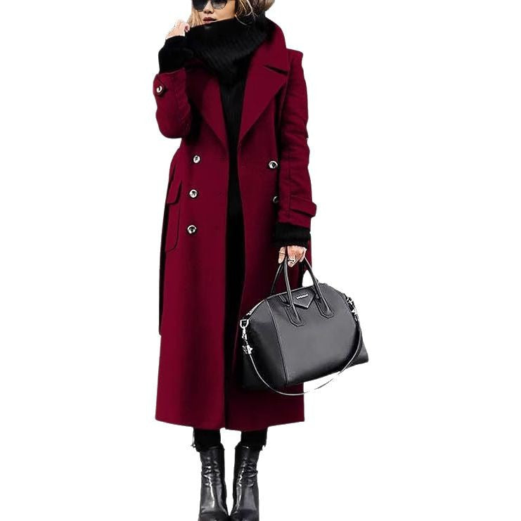 Damen eleganter Wollmantel EB