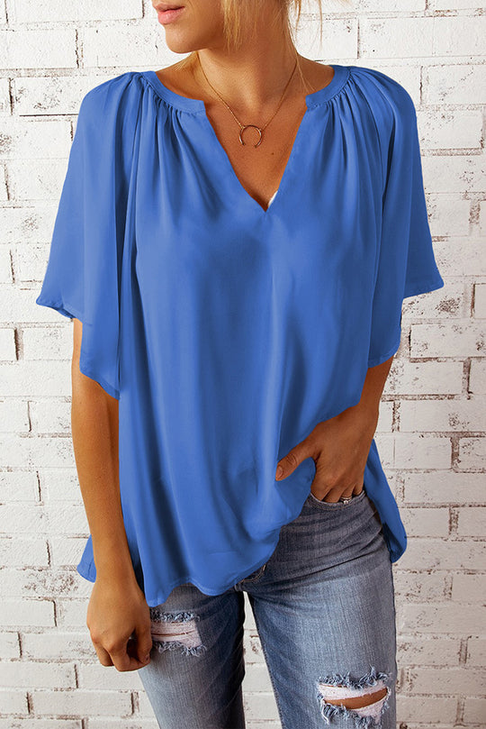 Damen elegante Chiffon-Bluse EB