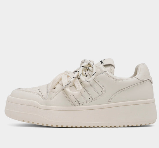 Damen Platform Sneakers mit modischem Design und bequemer Schnürung EB