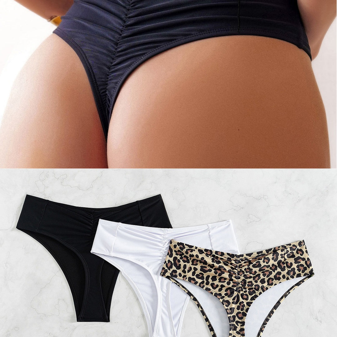 Damen Hochgeschnittener Bikini mit seitlichen Bindebändern EB