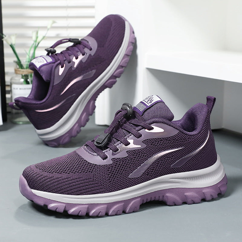 Damen Sportliche Laufschuhe mit flexiblem und atmungsaktivem Mesh-Obermaterial EB