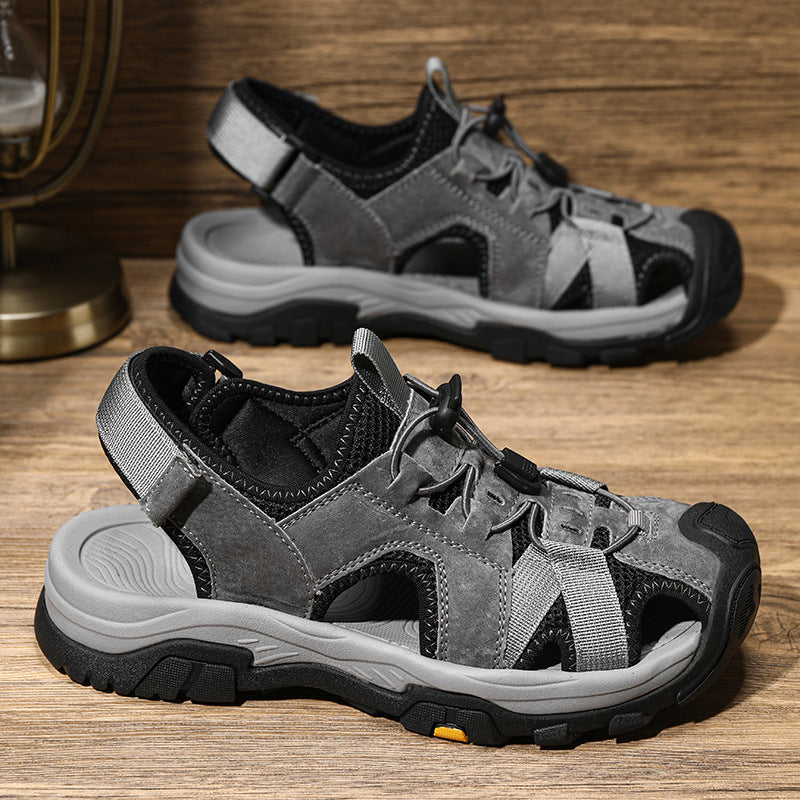 Damen Sportliche Trekking-Sandalen mit rutschfester Sohle und atmungsaktivem Design EB