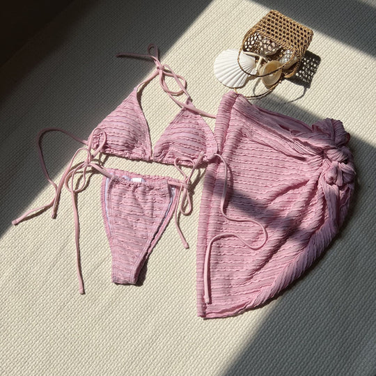 Damen Triangel-Bikini mit Wickelrock EB