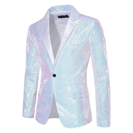 Herren schimmernder Pailletten Blazer EB