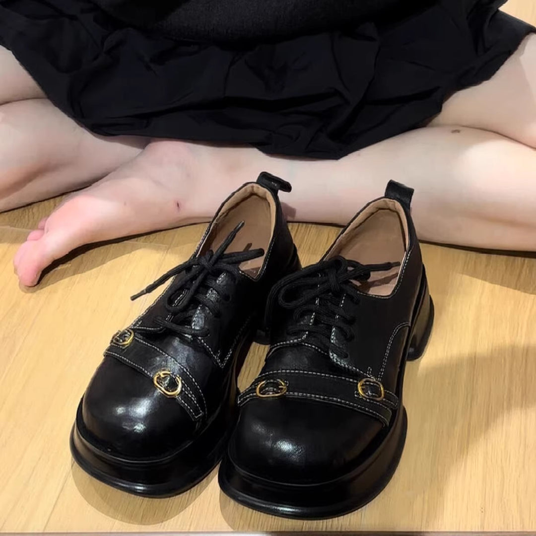 Damen modische Schnürschuhe mit einzigartigem Design und komfortabler Sohle EB