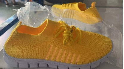 Damen Sportliche Lauf-Sneaker mit sehr atmungsaktivem Mesh-Obermaterial EB