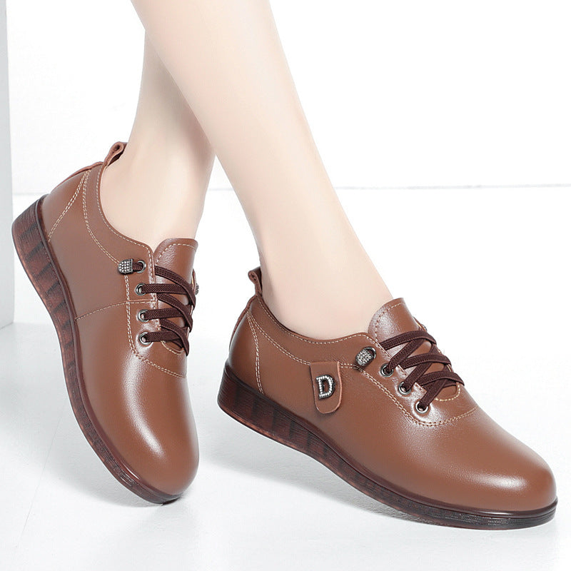 Damen Elegante Schnürschuhe mit modischem Schmuckdetail und rutschfester Sohle EB