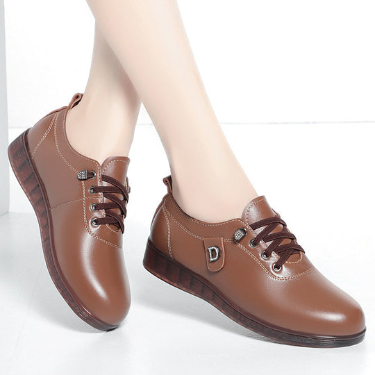 Damen Elegante Schnürschuhe mit modischem Schmuckdetail und rutschfester Sohle EB