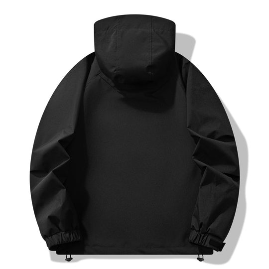 Herren technische Outdoor-Jacke mit wasserabweisendem Material und verstellbarem Kapuzendesign EB