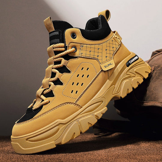 Damen Sportliche High-Top Sneaker mit strukturiertem Obermaterial und dämpfender Sohle EB