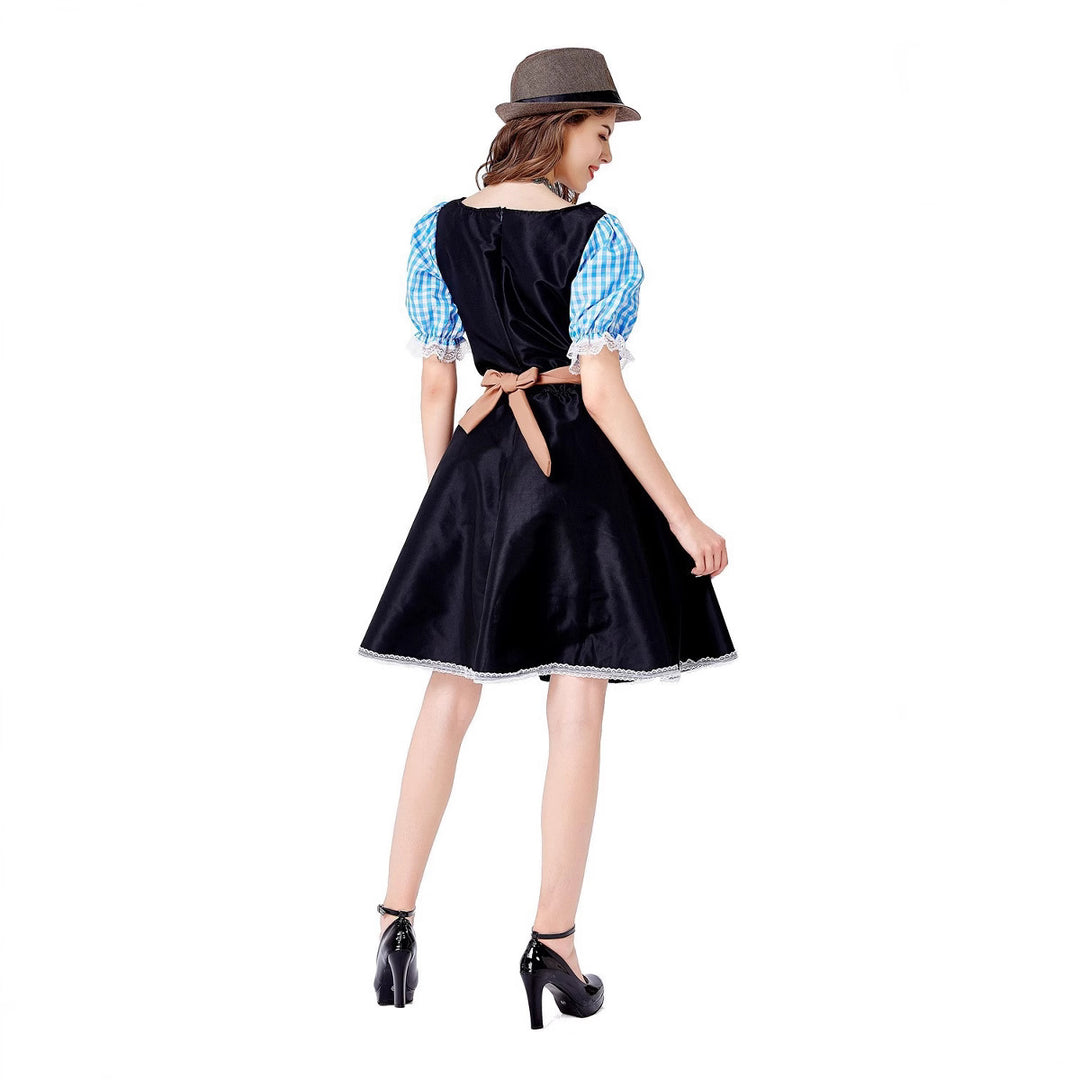 Damen Trachtenkleid mit liebevoll gestalteten Details und elegantem Schürzenüberzug EB