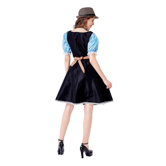 Damen Trachtenkleid mit liebevoll gestalteten Details und elegantem Schürzenüberzug EB