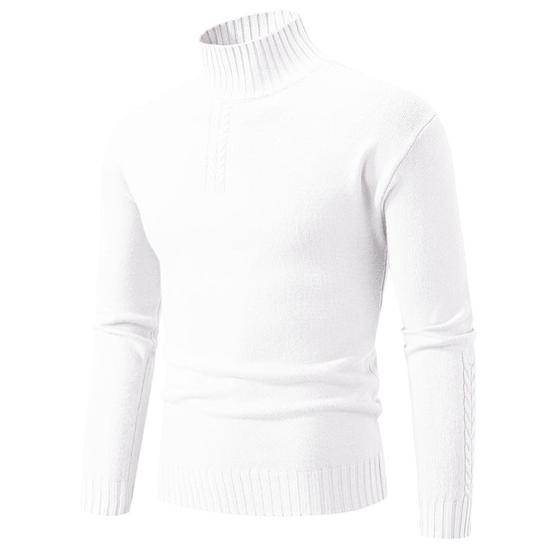 Herren Rollkragenpullover aus grobem Strick EB