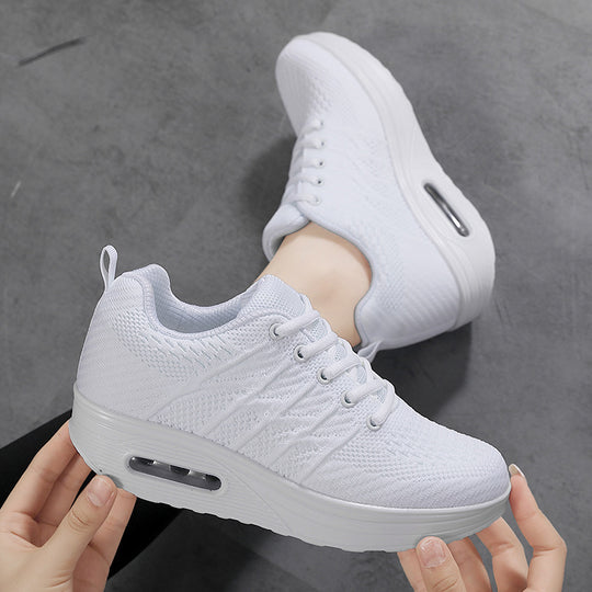 Damen Sportliche Luftpolster-Sneaker mit atmungsaktivem Obermaterial und flexibler Sohle EB