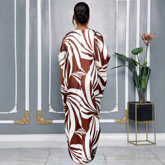 Damen luxuriöser Kaftan mit auffälligem Muster EB