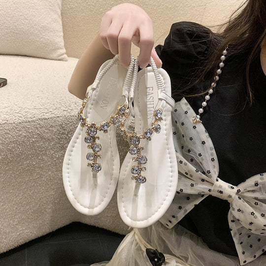 Damen Glitzernde Sandalen EB