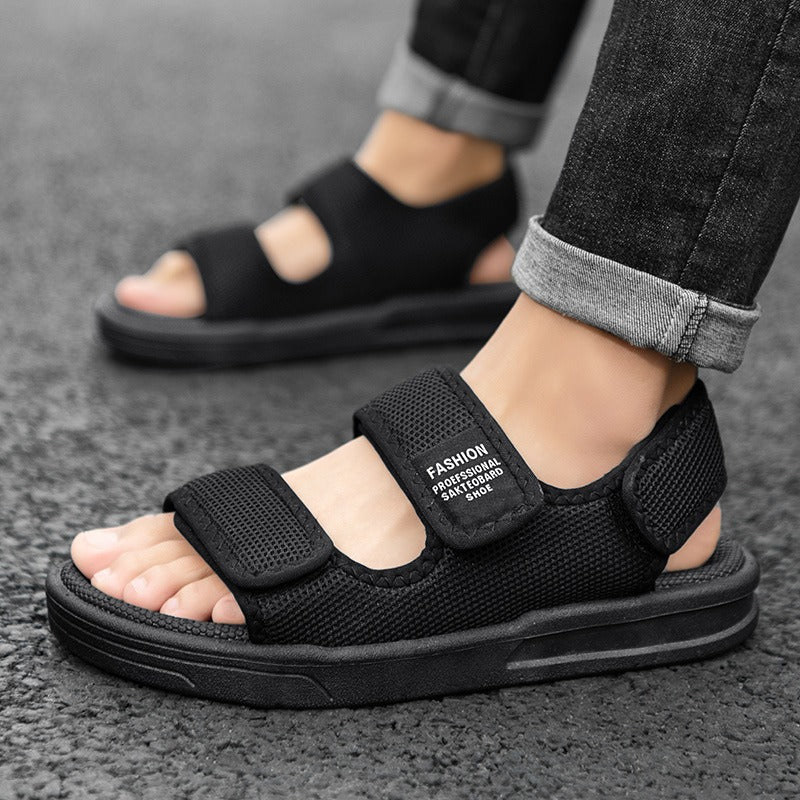 Damen sportliche und atmungsaktive Freizeitsandalen mit verstellbaren Riemen EB