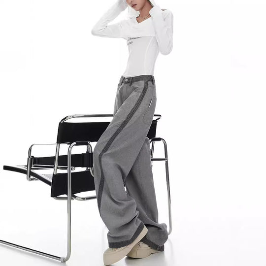 Damen Weite Jeans mit modernem Schnitt und elastischem Bund EB