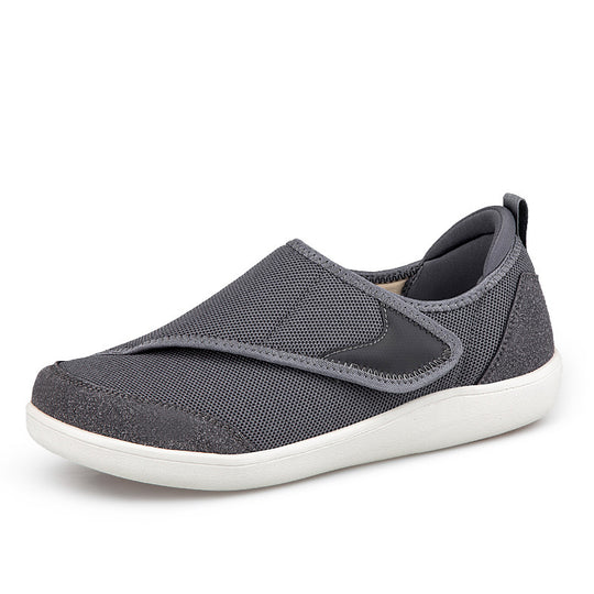 Damen nan einhändig verstellbarer Schlupf-Halbschuh mit Klettriemen, atmungsaktivem Mesh und stoßdämpfender EVA-Sohle EB