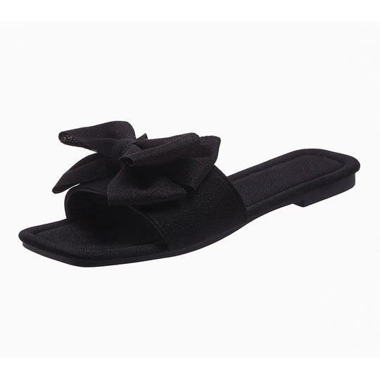 Damen Mules mit großer Schleifen-Applikation EB