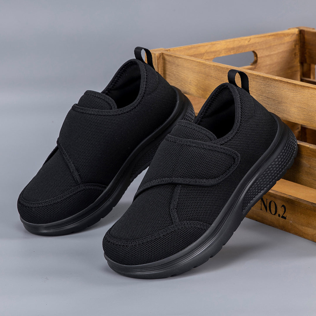 Damen Bequeme Slip-On Sneakers mit atmungsaktivem Mesh-Obermaterial EB