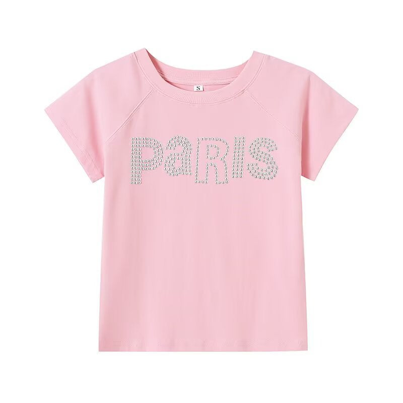 Damen T-Shirt mit Glitzerdruck EB